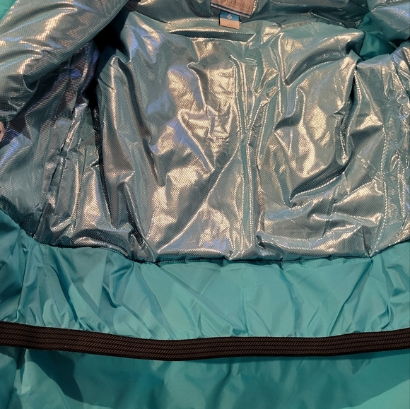 Columbia heat reflective winter jacket, teal, Youth Size L (14/16) - Picture 2 of 5